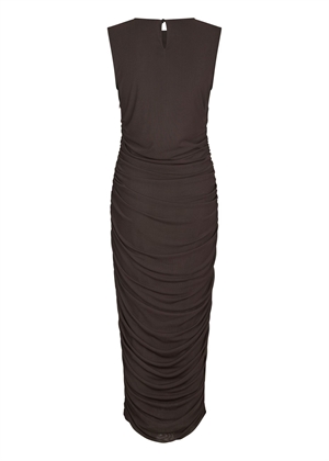 Corilina solid mesh kjole Brown Neo Noir 